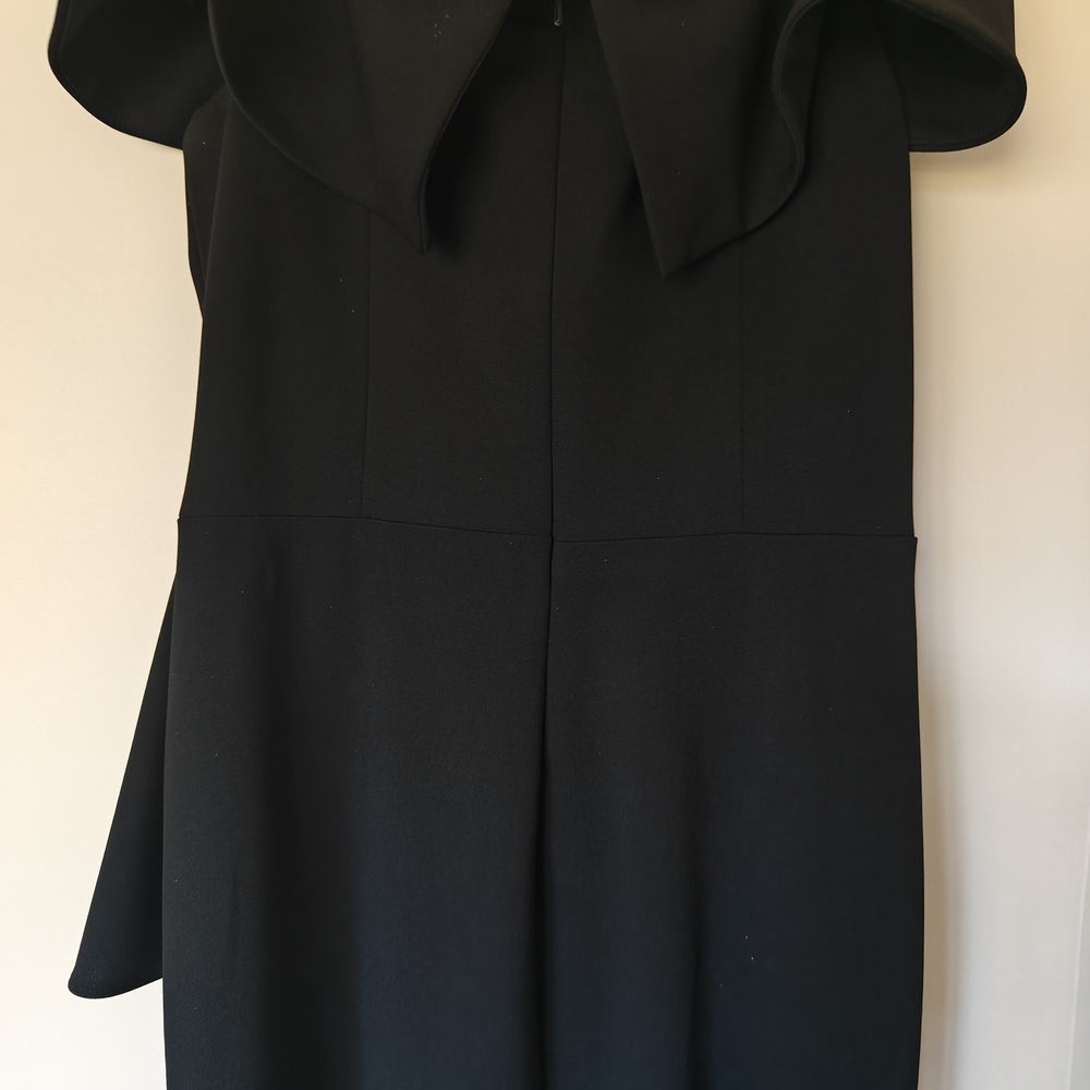 Betsy & Adam Ruffle Black Dress. - Picture 8 of 16